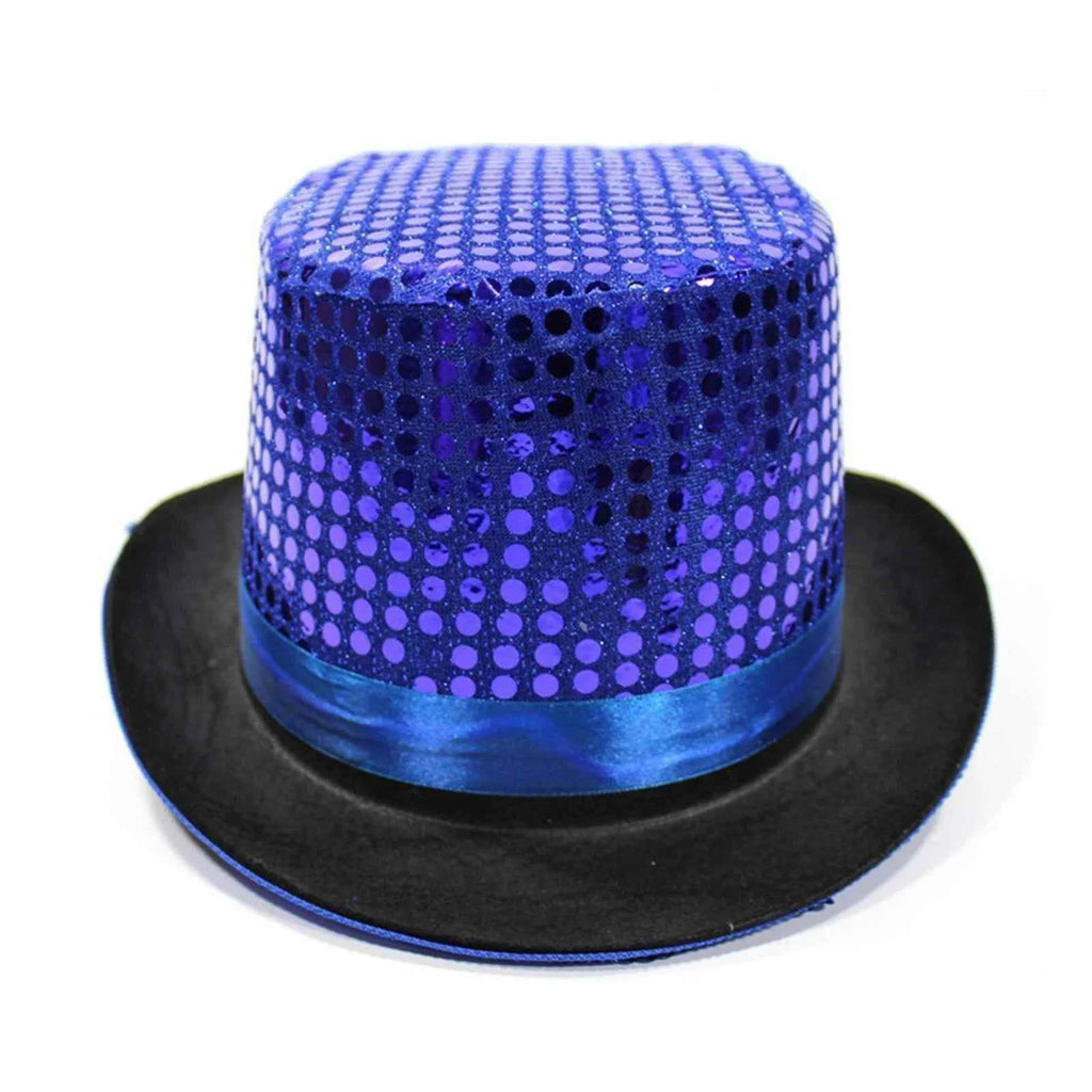 Magician Top Hat Jazz Sparkling Mirror Hat Male And Female Comedians Performing Hats Stage Lighting Focusing Hat