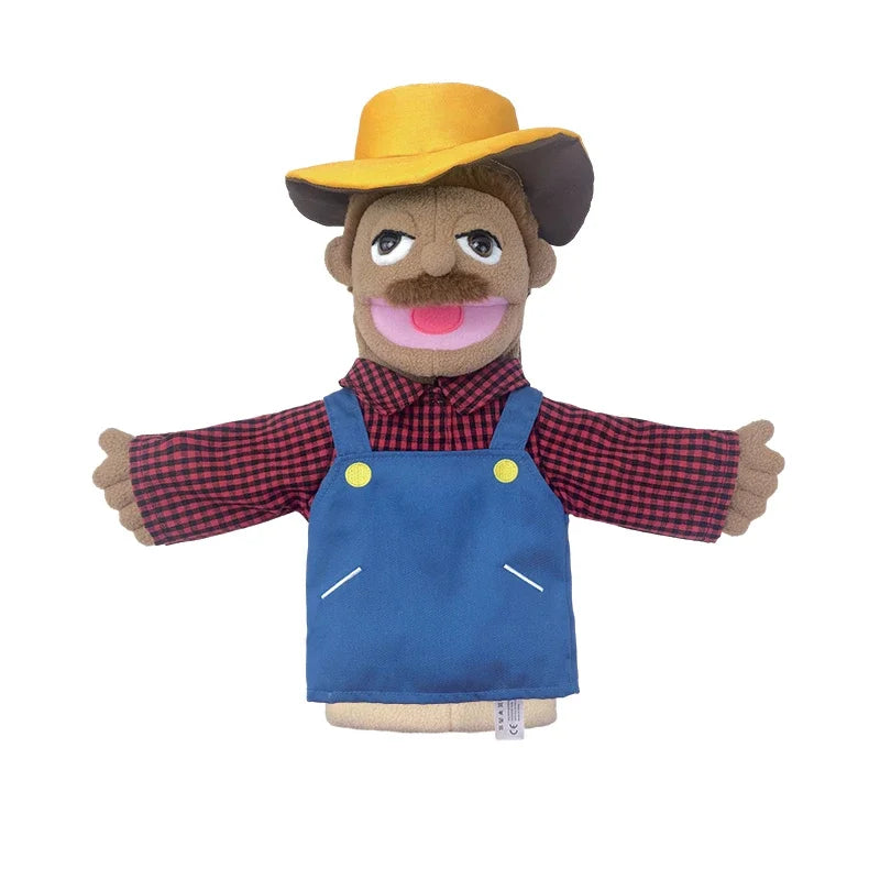 Cute Cartoon Profession Series Hand Puppet Plush Doctor Police Officer Nurse Teacher Job Puppet Ventriloquism Doll - Big Tim's Magic Emporium