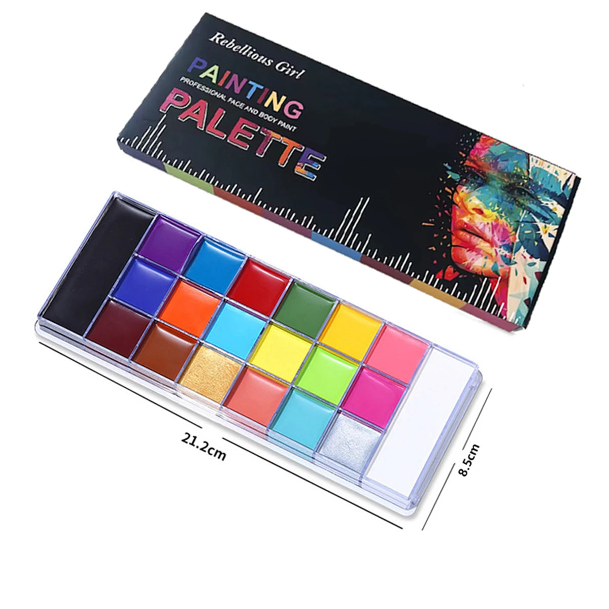 Face And Body Painting,Face & Body Paint Palette Makeup for Birthday Celebrations,Festivals,Halloween Costumes Oil Body Painting