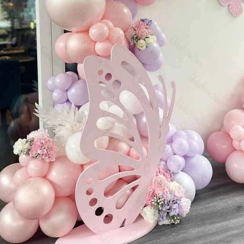 Purple Pink Butterfly Cutouts Hollow DIY Butterflies Decoration Baby Shower 1st Birthday Party Decor Supplies Girls Cut Out