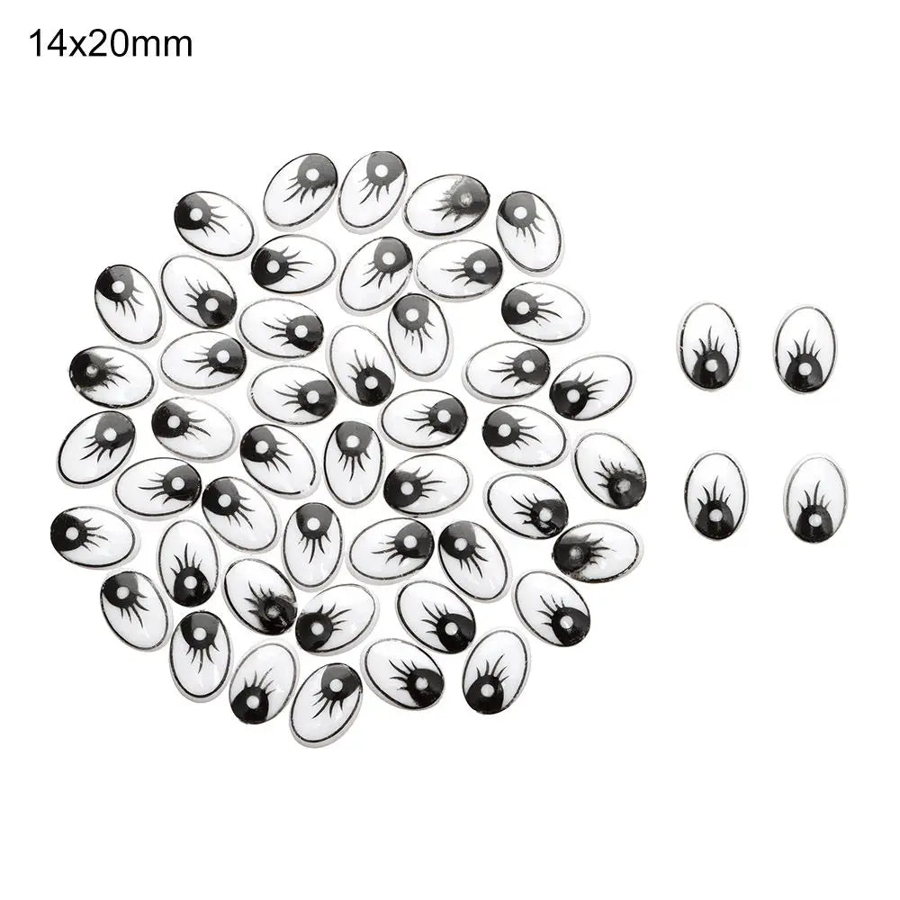 50pcs/bag Puppet Making Not Self-adhesive DIY Craft Dinosaur Eye  Accessories  Eyelash Eyes Creative gift - Big Tim's Magic Emporium