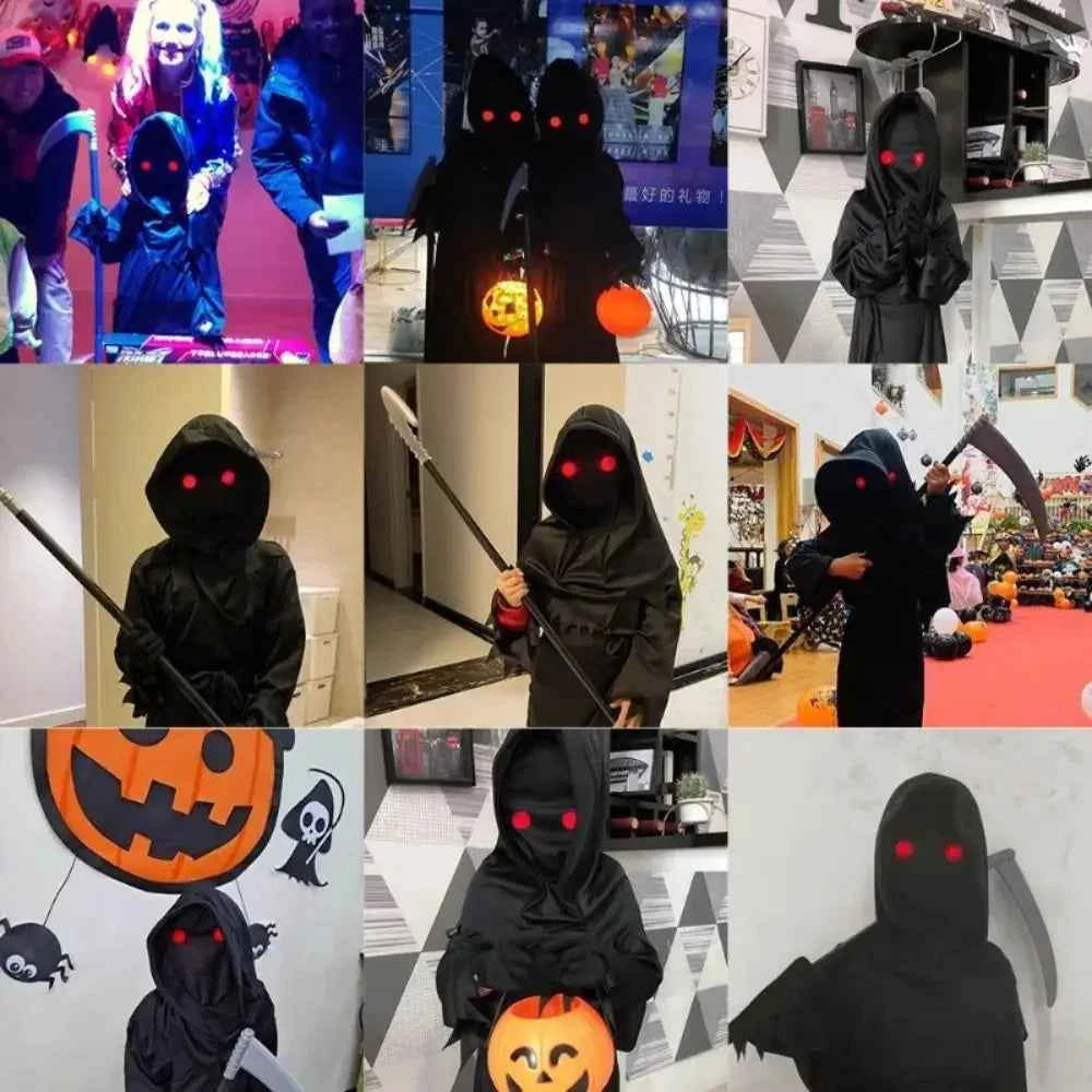 Halloween Horror Red Eye Glasses Props Funny Personality Scary Horror Glasses Party Tricky Eyes Cosplay Prop Glow In The Dark