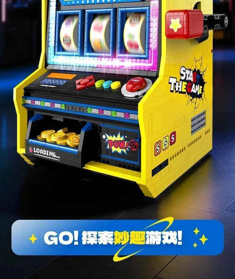 3571PCS Fruit Arcade Building Blocks Retro Game Console Model Toys Assembly Bricks Party Supplies Christmas Gifts For Kids Adult