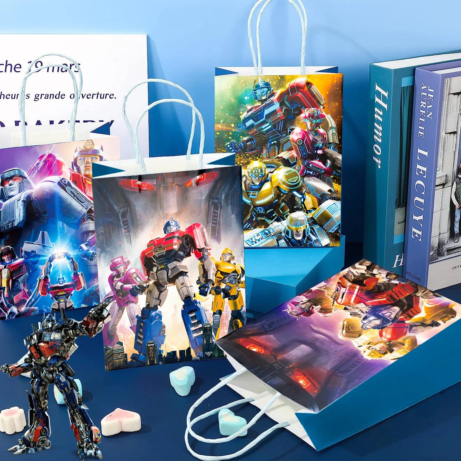 Transformers Party Gift Bags-16pcs Transformers Party Bags/Transformers Party Gift Treat Bags for Transformers Party Decorations - Big Tim's Magic Emporium