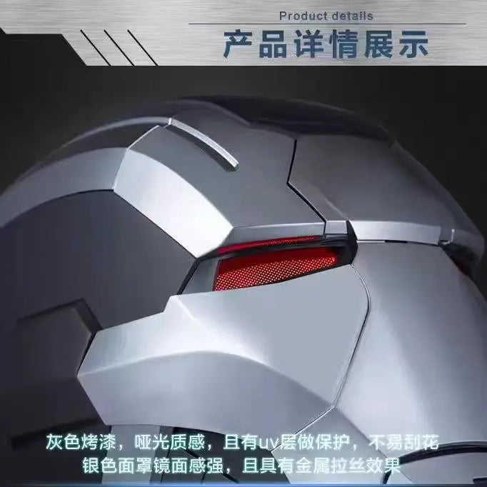 Iron Man War Machine 1:1 Cos Mask Wearable Helmet Remote Voice Control Automatic Helmet Mask Halloween Cosplay Props Adult Gift - Big Tim's Magic Emporium