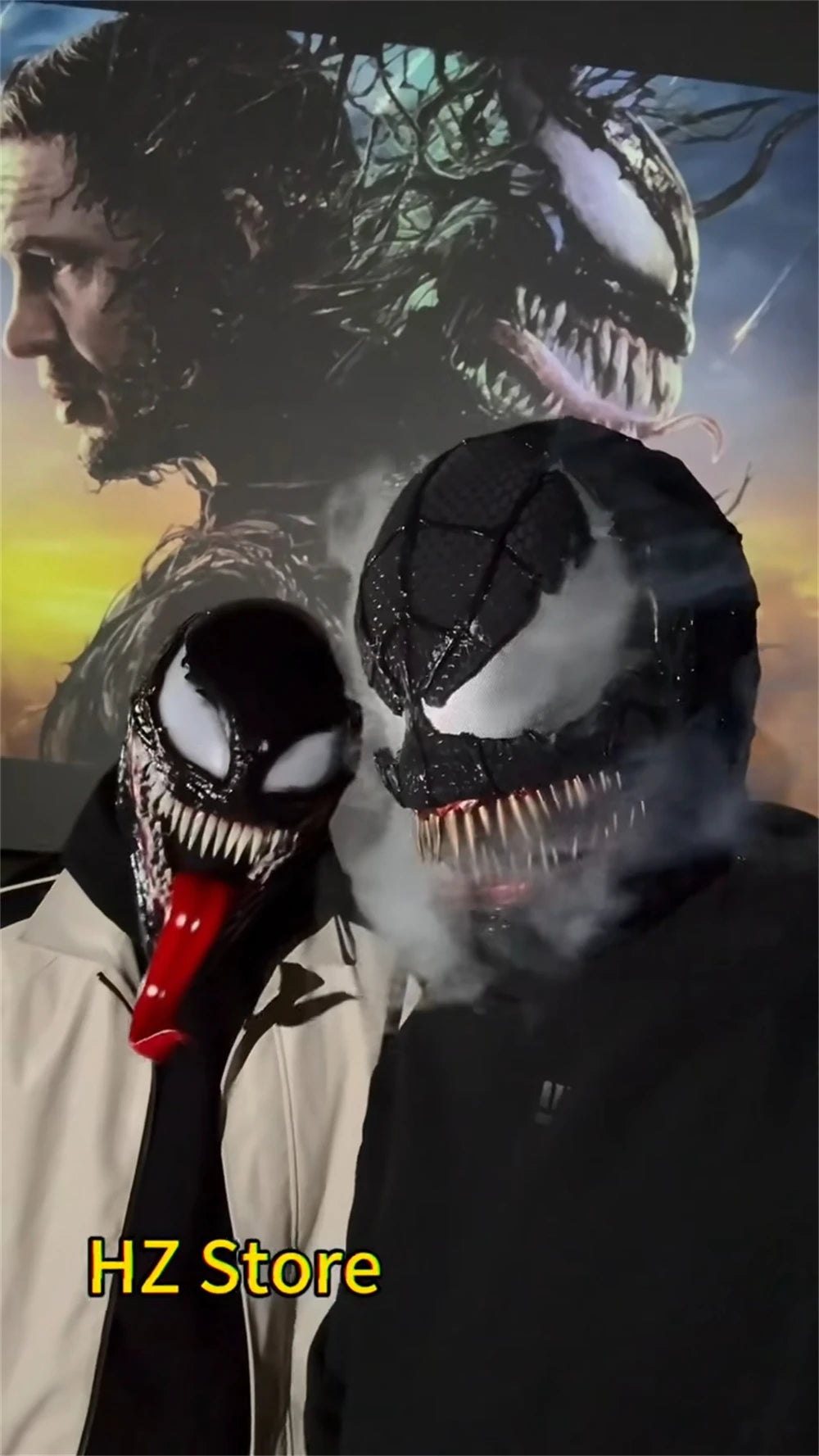 Venom 3: The Last Dance Venom Mask with Opened Mouth 1:1 Customizable Wearable Venom Helmet Movie Prop Halloween Cosplay Helmet - Big Tim's Magic Emporium