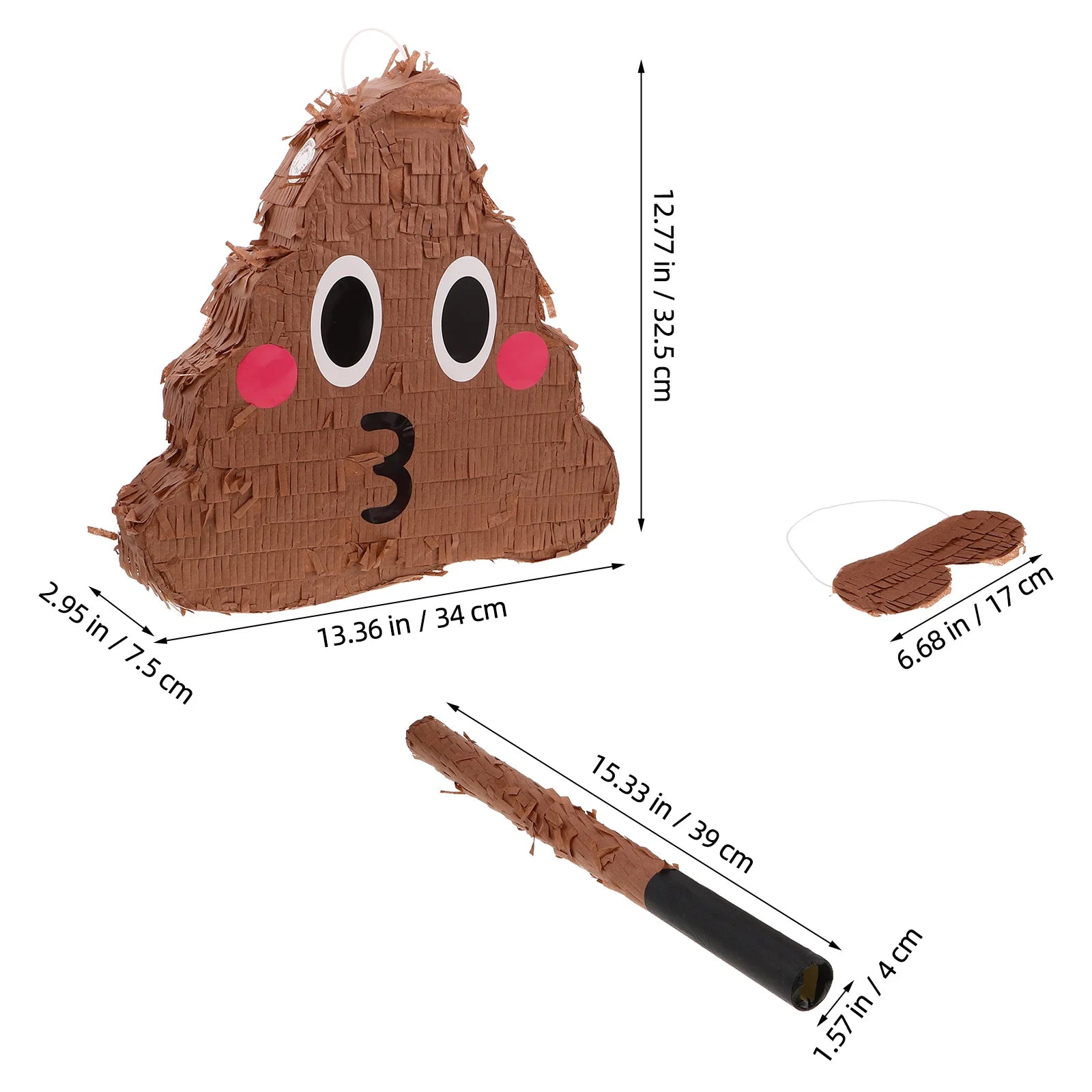 1Set Poop-Themed Pinata for Parties Birthday Party Games Fun Decoration Hanging Outdoor Indoor Prank Props Festive - Big Tim's Magic Emporium