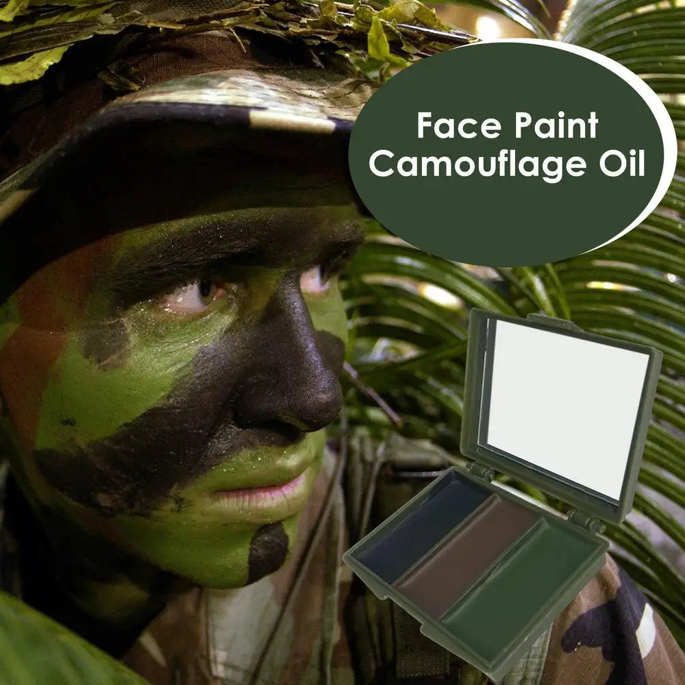 3 Colors Army Fans CS Shooting Face Paint Camouflage Oil Men Women Outdoor Military Training Hunting Tactical Football Gear