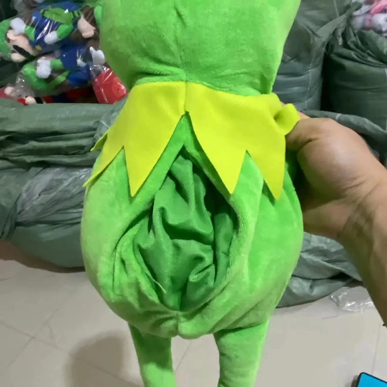 Kermit The Frog Funny Plush Doll Hand Puppet Schoolbag Frog Animal Plush Toy Big Doll Ventriloquist Performance Props For Baby - Big Tim's Magic Emporium