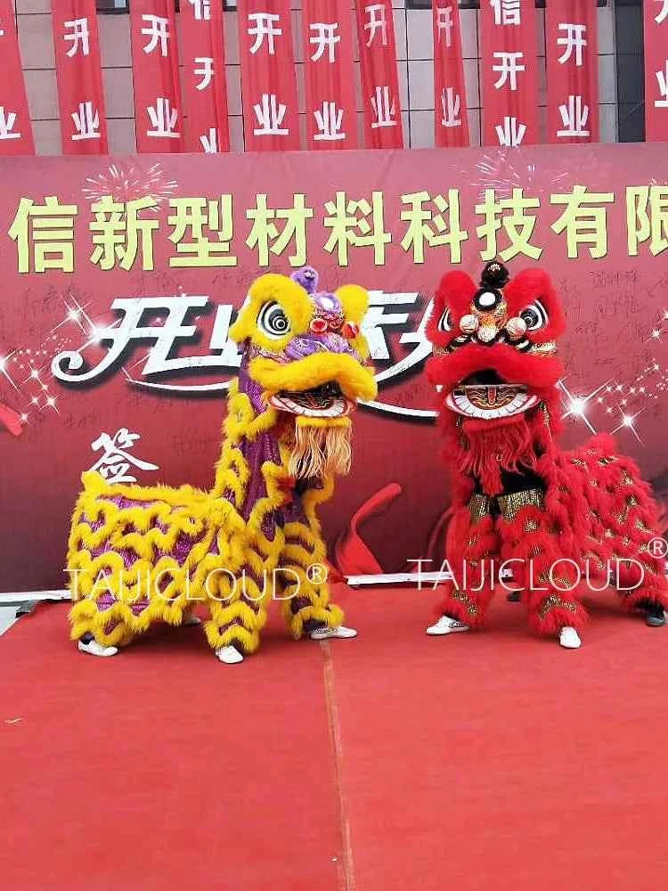 Southern Lion Dance Props for Adults, Double Performance Use, Wool Dragon Lantern, Authentic Lion Awakening Props.