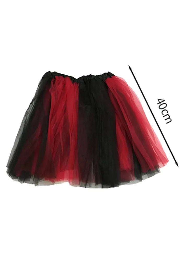 PESENAR Complete clown costume Girl Halloween Circus Scary villain tutu Holiday Party Party Halloween Party anime accessories - Big Tim's Magic Emporium