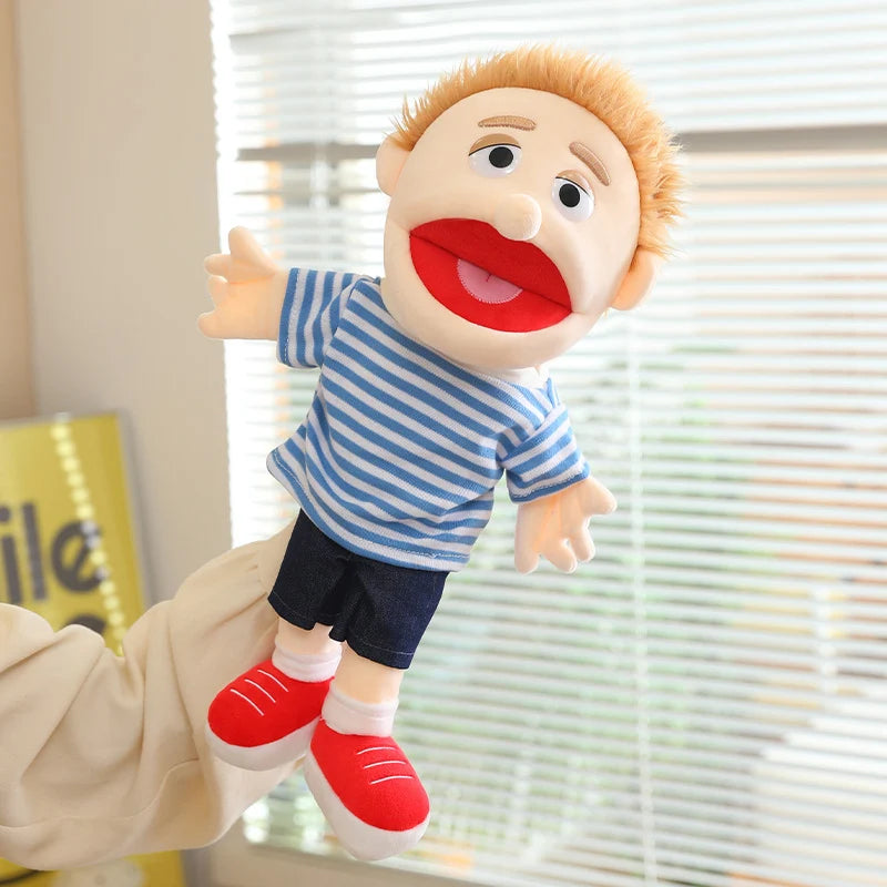 Family Hand Puppets – 38cm Plush Character Puppets for Storytelling & Role Play - Big Tim's Magic Emporium