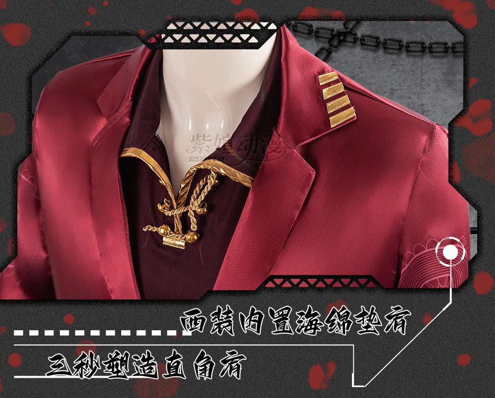 UETEEY COS Lei Heng Cosplay Costume Game Limbus Company Cosplay Clothing Halloween Carnival Uniforms Fancy Suit Custom Made - Big Tim's Magic Emporium