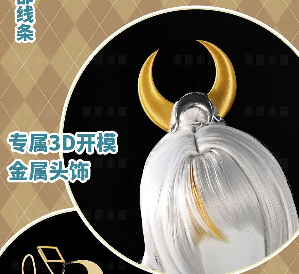 Genshin Impact Zi Bai Cosplay Costume Halloween Party Gorgeous Uniform Accessories Props Complete Set HERO Cos - Big Tim's Magic Emporium