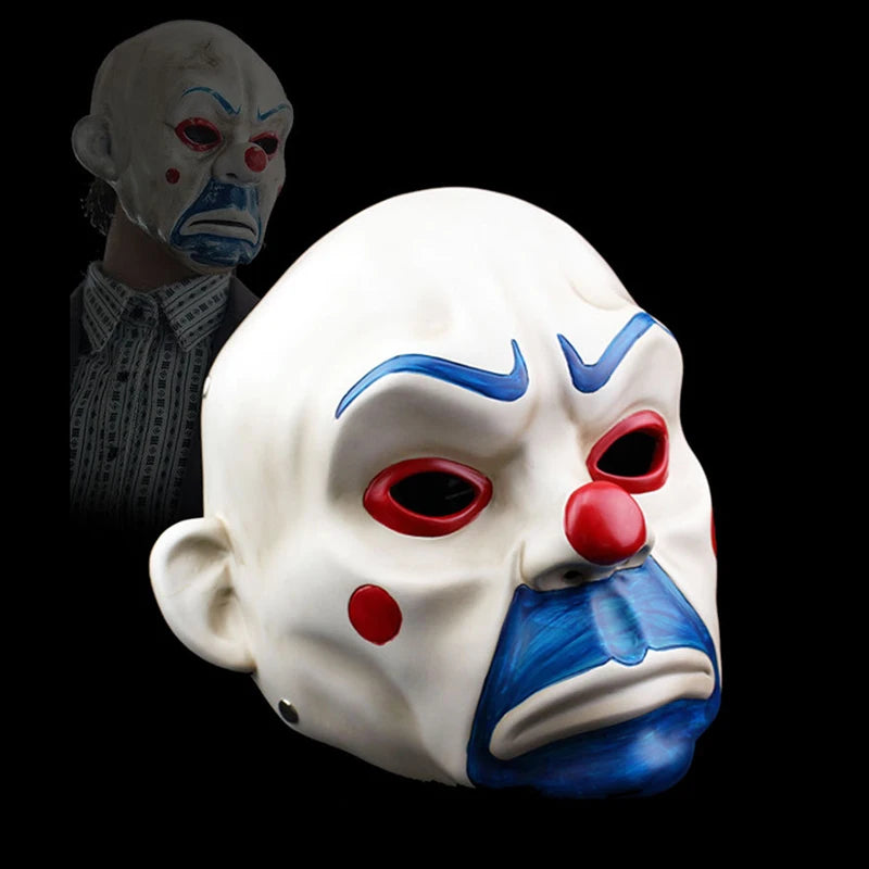 High Quality Resin Mask Collect Halloween Joker Robber Mask Adult Clown Dark Knight Scary Masquerade Party Cosplay Costume Props - Big Tim's Magic Emporium