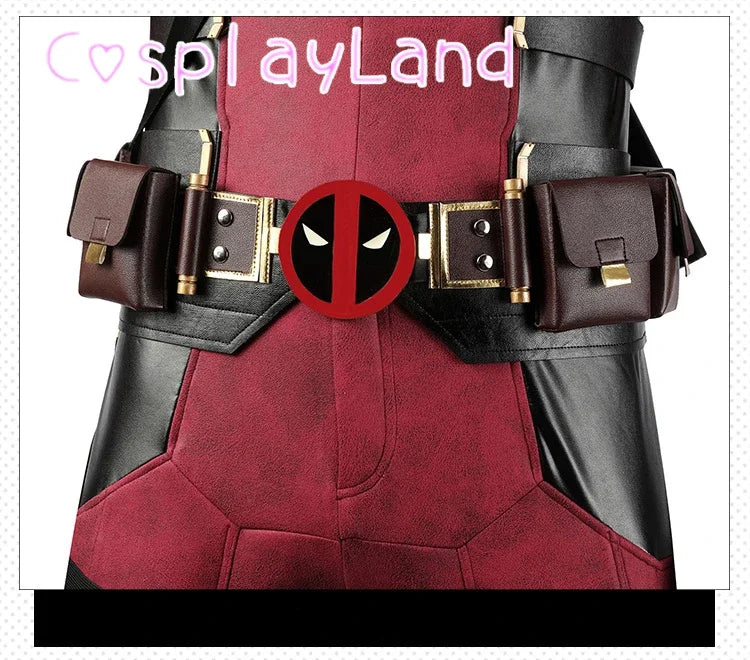 New Arrival DP3 Mr. Pool Cosplay Costume Hero Complete Clothes Red Leather Men Jumpsuit Halloween Carnival Christmas Outfit - Big Tim's Magic Emporium