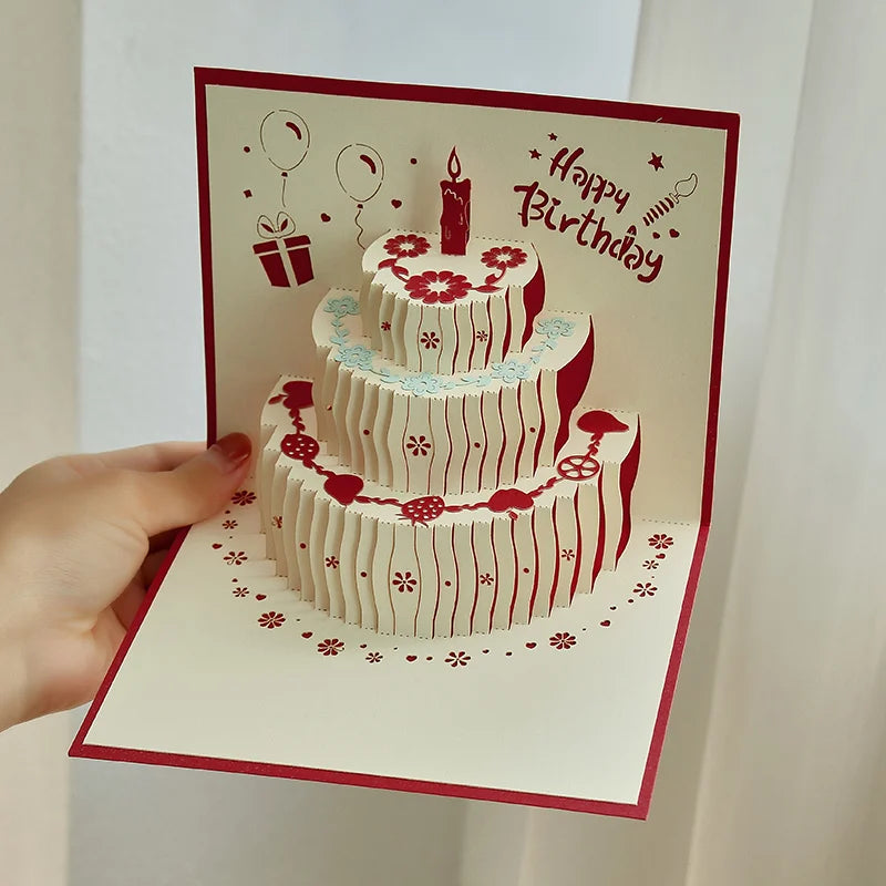 Happy Birthday Pop Up Card – 3D Birthday or Anniversary Greeting Card for Milestone Celebrations, Wedding Anniversary