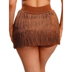 The Stardust Havana Fringe Skirt – High-Waist Tiered Tassel Performance Skirt
