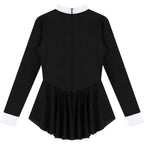 The Stardust Showgirl Tuxedo Leotard Dress – Luxury Long Sleeve Latin Dance & Stage Wear