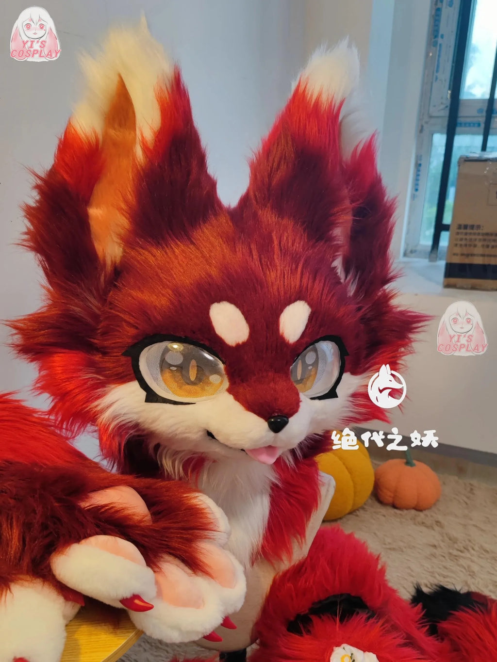 Furry Head Cosplay Kemono Fursuit Handmade Customized Fursuit Kemono Head Role Play Furry Custom Headsets Beast - Big Tim's Magic Emporium