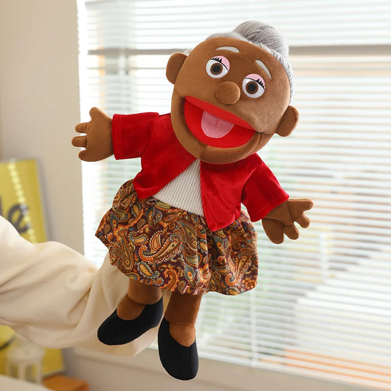 Family Hand Puppets – 38cm Plush Character Puppets for Storytelling & Role Play - Big Tim's Magic Emporium