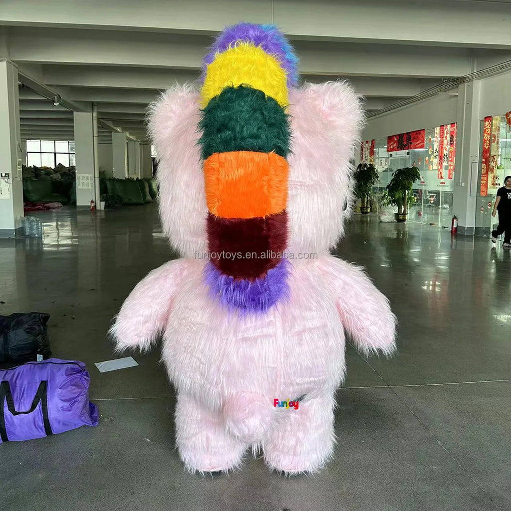 Popular Custom Giant Inflatable Cool Bear Mascot Costume with Sunglasses Halloween Xmas Cartoon Animal Cosplay Outfits - Big Tim's Magic Emporium