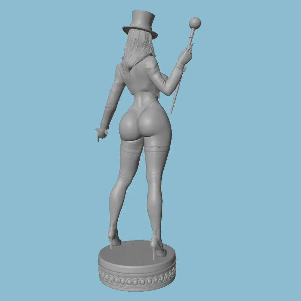 Sexy Magician 1/24 Scale Small Resin Statue 75mm Handmade Model Kit, 3D Printed Unpainted, Requires Hand Painting Resin Model Scene Decoration Home Decor Ornament