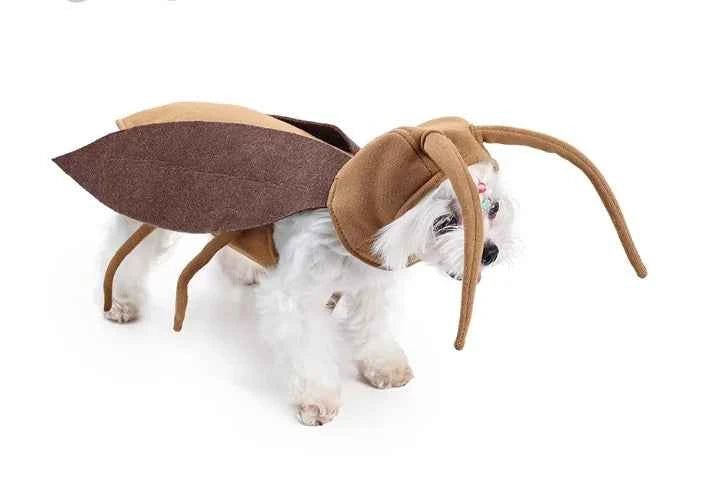 Kawai Pet Transformation Costume Funny Halloween Cockroach Costume Dogs Cats Dress Up Clothing For Outdoor Party Props Gift