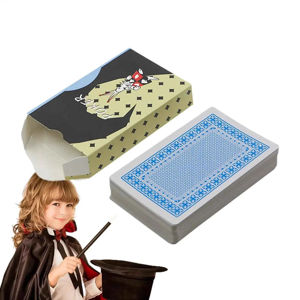 Deck Cards for Trick Beginners Deck Trick Poker Props Collectible Entertainment Poker Stage Performance Props with Instruction