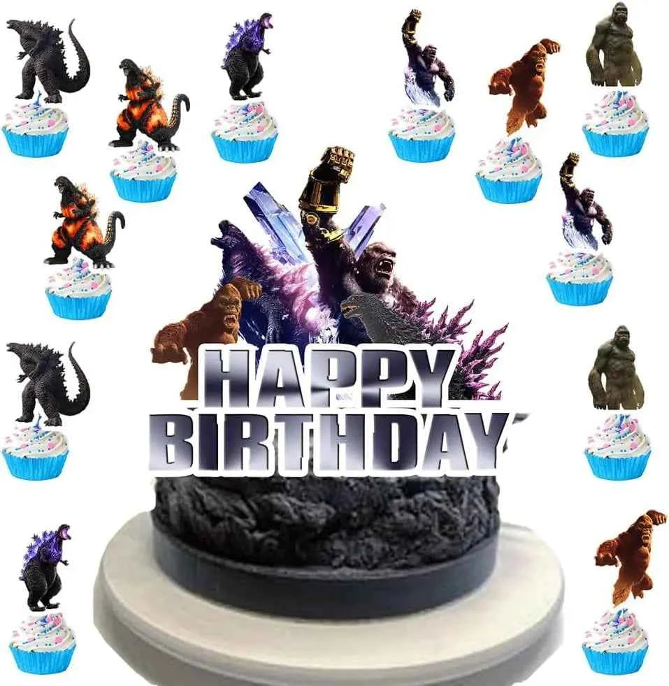 Godzillaed Birthday Party Decorations, Party Supplies, Banner, Balloons, Cake Toppers for Kid's Birthday Party