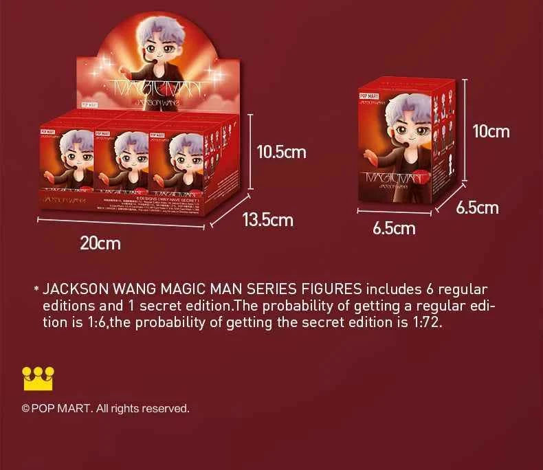 POP MART X JACKSON WANG MAGIC MAN Series Genuine Mystery Box Blind Box Guess Bag Toys Doll Cute Desktop Ornaments Collection