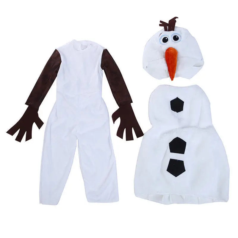 Santa Olaf Costume Infant Cute Snowman Baby Boys Girls Christmas Jumpsuit Santa Clothes Holiday Outfit For Toddler - Big Tim's Magic Emporium