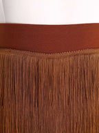 The Stardust Havana Fringe Skirt – High-Waist Tiered Tassel Performance Skirt