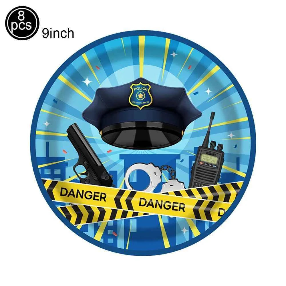 10pc Police Cupcake Toppers Policeman Birthday Cupcake Picks Police Cake Decors Baby Shower Police Theme Birthday Party Supplies