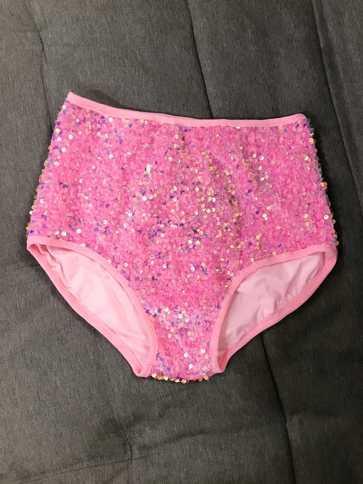 High-Waist Sequined Disco Briefs & Stage Performance Hot Pants