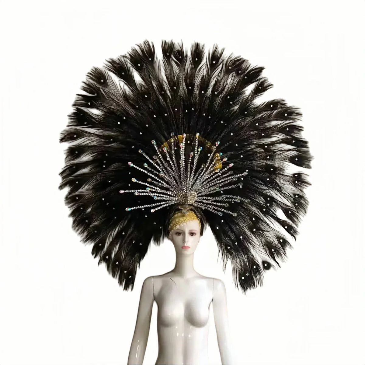 The Stardust Mirage – Premium Mohawk Feather Samba Carnival Headdress
