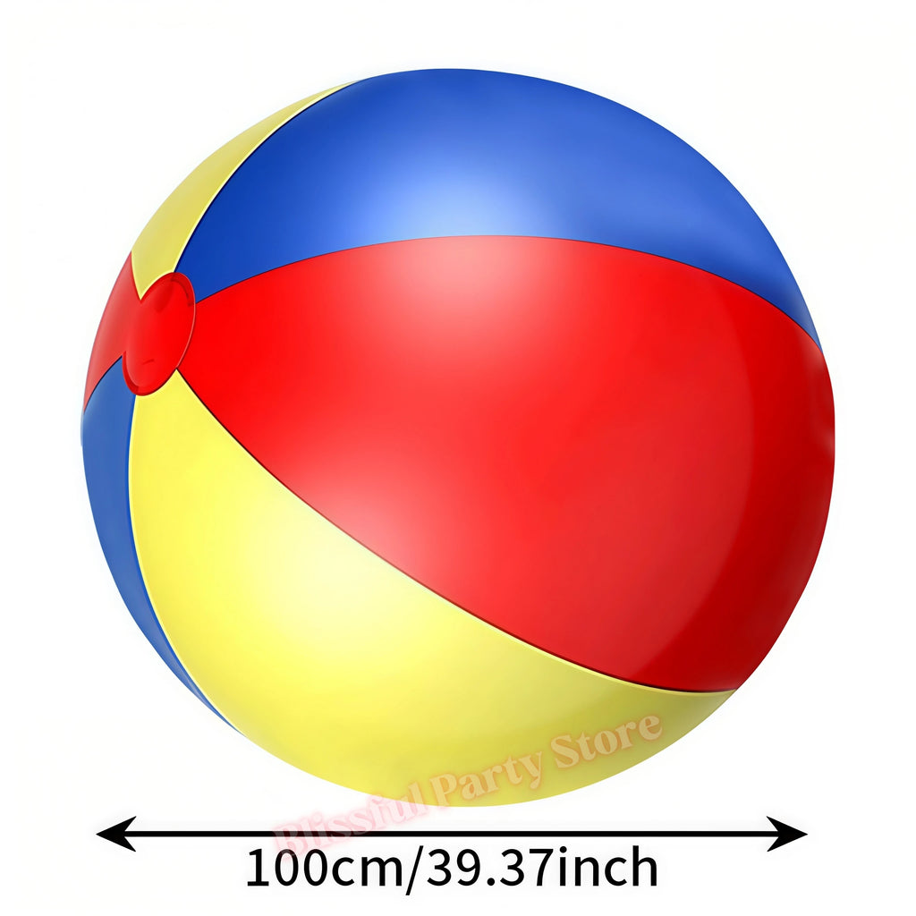 Inflated Large Pvc Soccer Ball Football Beach Balloons Water Party Swimming Pool Kindergarten Outdoor Games Supplies Party Props