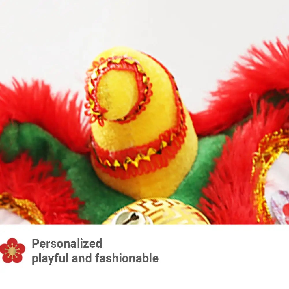 Pet Lion Dance Costume Dance Dog Costume Chinese New Year Pet Costume Dog Clothes For Pet New Year Spring Festival Dress Up