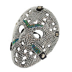 Sparkly Rhinestones Headgear Funny Masquerade Ball Masked Halloween Cosplay Prop Nightclub Dancer Performance Stage Accessories