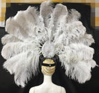 FASHIONABLE AND EXQUISITE HEADDRESS FEATHERS SAMBA DANCE CARNIVAL HALLOWEEN PARTY LATIN DANCE BAR PERFORMANCE HAT MASQUERADE