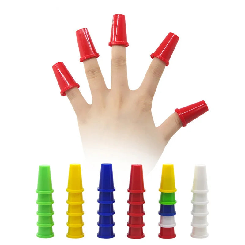 10 Thimbles Magic (6 Colors) Magic Tricks Vanish Penetration Production Effect Magia Accessories Close Up Illusions Gimmick Prop - Big Tim's Magic Emporium