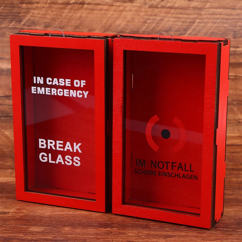 Funny Break In Case Emergency Gift Box With Hammer Gift Packaging Case Red Gag Gift Organizer For Birthday Holiday - Big Tim's Magic Emporium