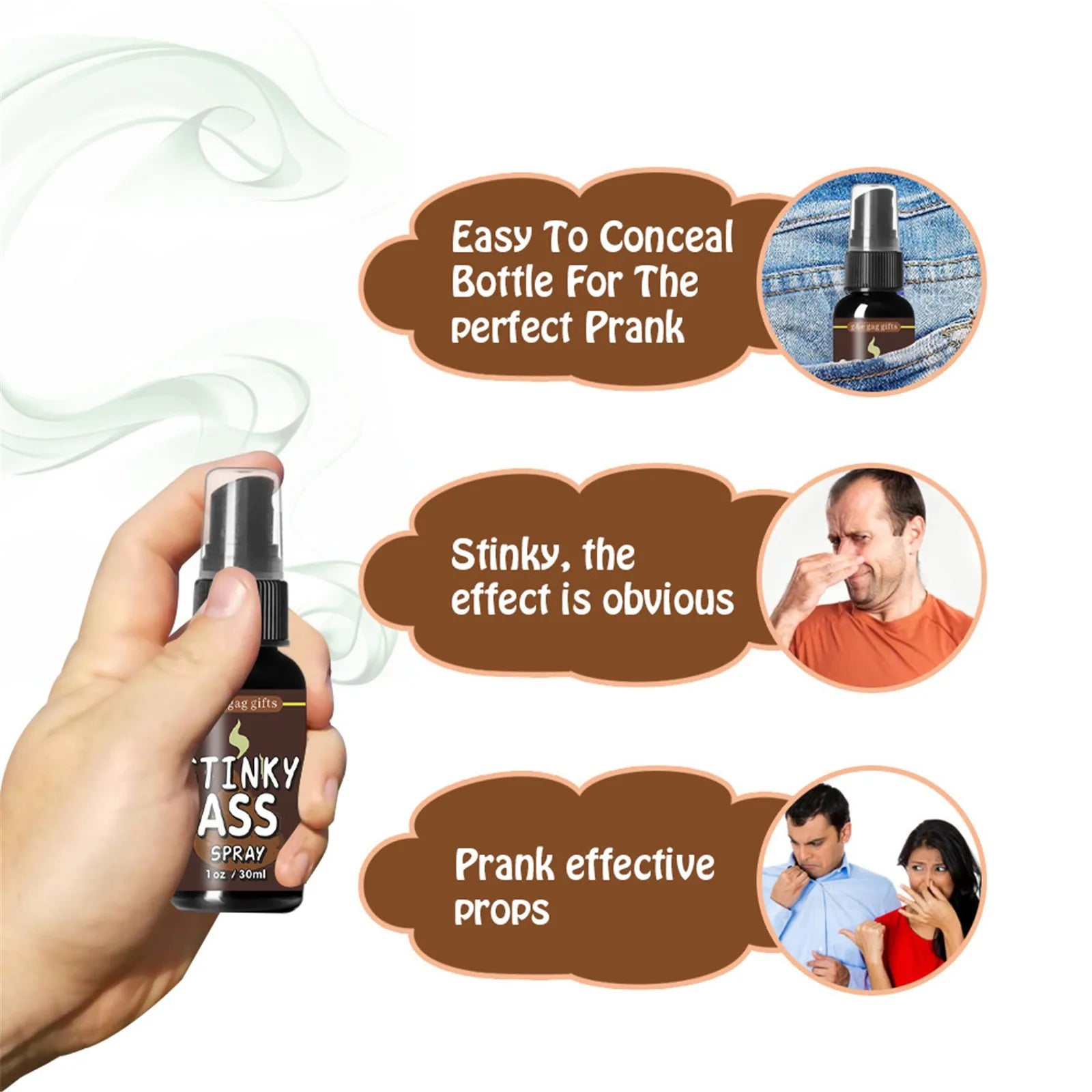 Stinky Prank Spray Funny Gag Gift Smelly Joke Toy Surprise Party Trick Novelty Gag Prank Funny Prank Gift For Adults Kids - Big Tim's Magic Emporium