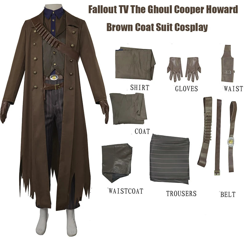 Ghoul Cooper Howard Cosplay Costume | Fallout Halloween Outfit for Men - Big Tim's Magic Emporium