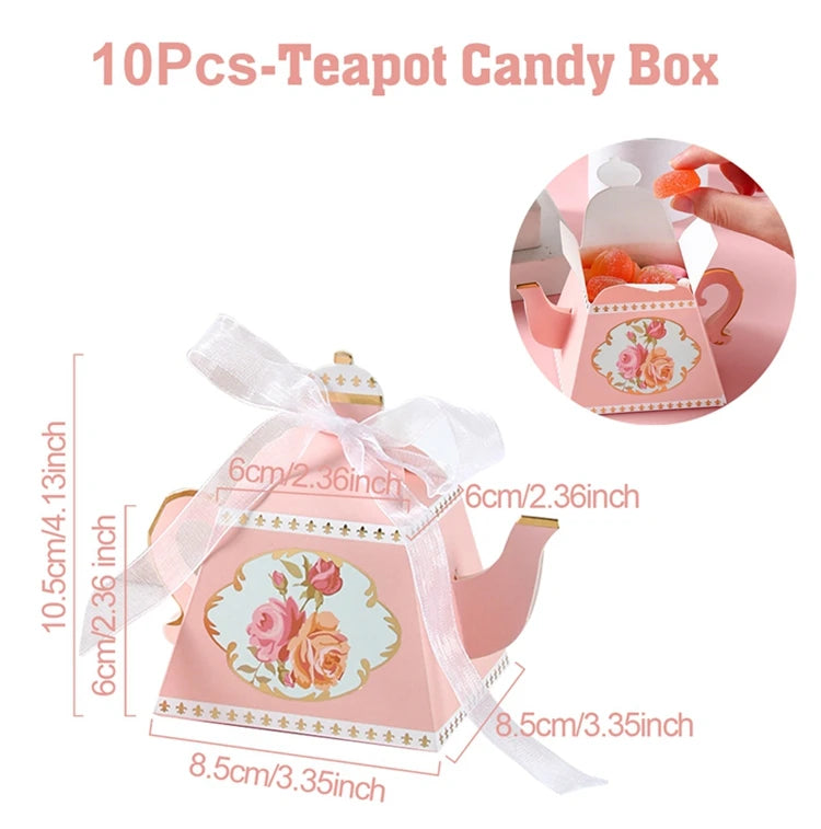 Pink Tea Party Cake Stand Birthday Party Decoration Kids Baby Shower Party Supplies Wedding Table Decor Afternoon Tea Party - Big Tim's Magic Emporium