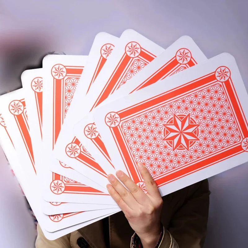 Super Jumbo Oversized Playing Cards 4x Larger 54 CardsCarnival Wedding Birthday Party Favors Board Games For Adults And Family