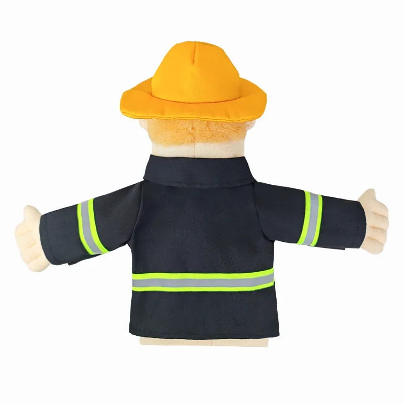 Cute Cartoon Profession Series Hand Puppet Plush Doctor Police Officer Nurse Teacher Job Puppet Ventriloquism Doll - Big Tim's Magic Emporium