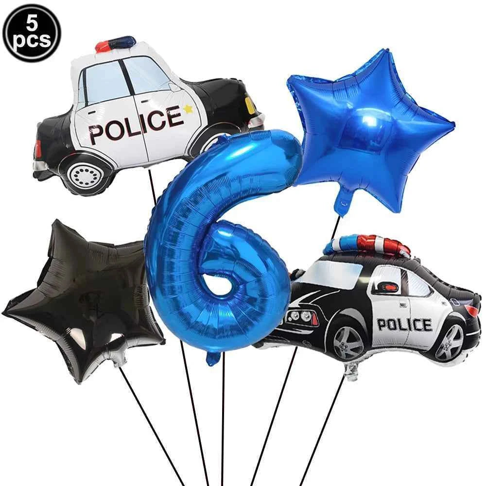 10pc Police Cupcake Toppers Policeman Birthday Cupcake Picks Police Cake Decors Baby Shower Police Theme Birthday Party Supplies