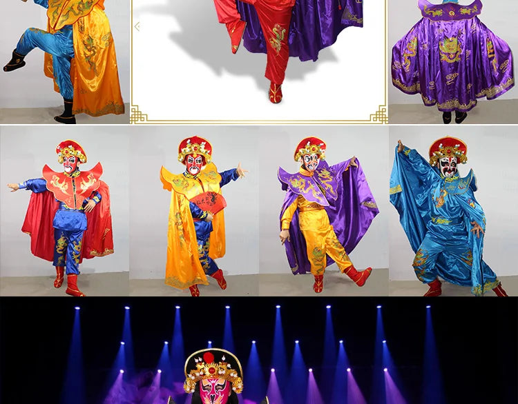 Authentic Sichuan Opera face-changing costumes face props clothes teaching Sichuan face-changing 13 masks