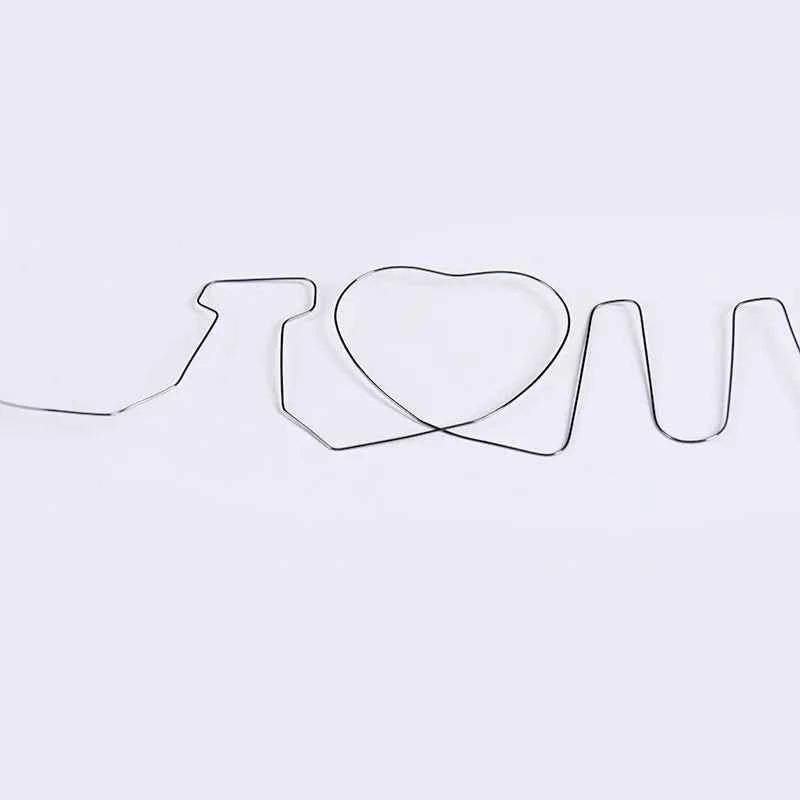Memory Metal Wire Fire Prediction Hearts 7 i love you magic tricks magic show close up magic illusion